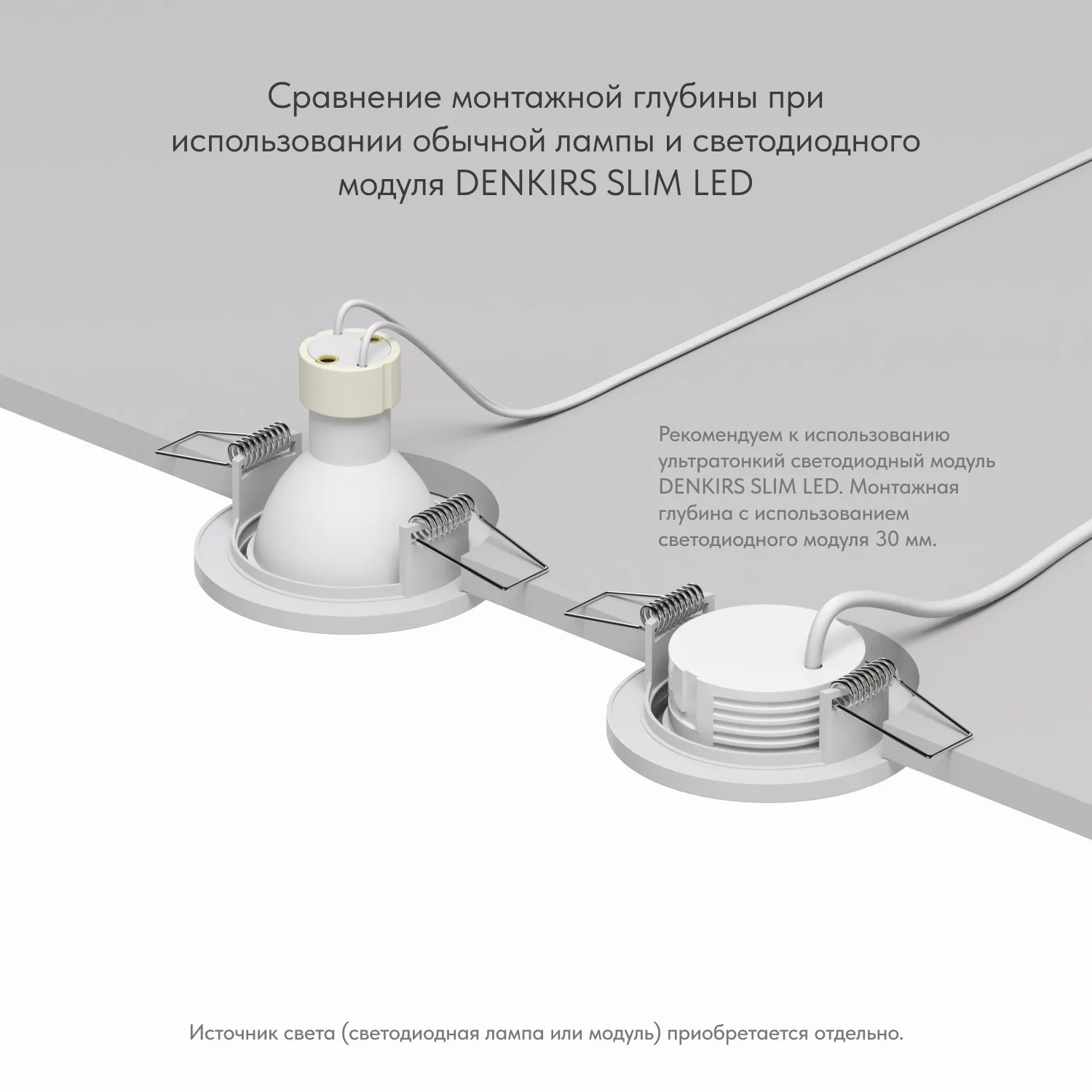Denkirs DK2030-WH — точечный встраиваемый светильник (ДЕНКИРС) Denkirs DK2030-WH — точечный встраиваемый светильник (ДЕНКИРС)