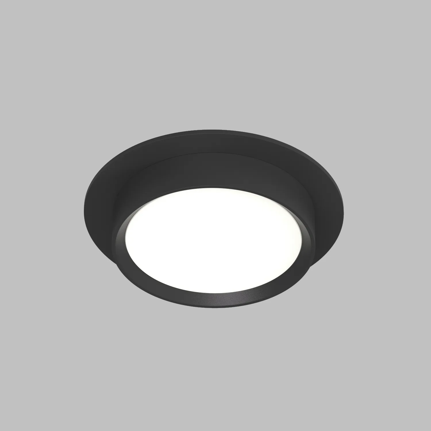 Denkirs Точечный встраиваемый светильник FLAT DK2090-BK