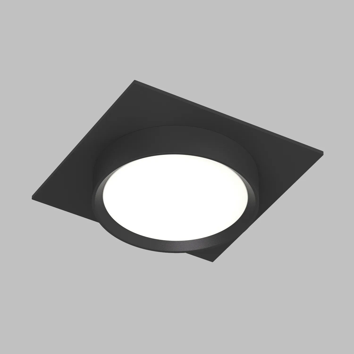 Denkirs Точечный встраиваемый светильник FLAT DK2091-BK