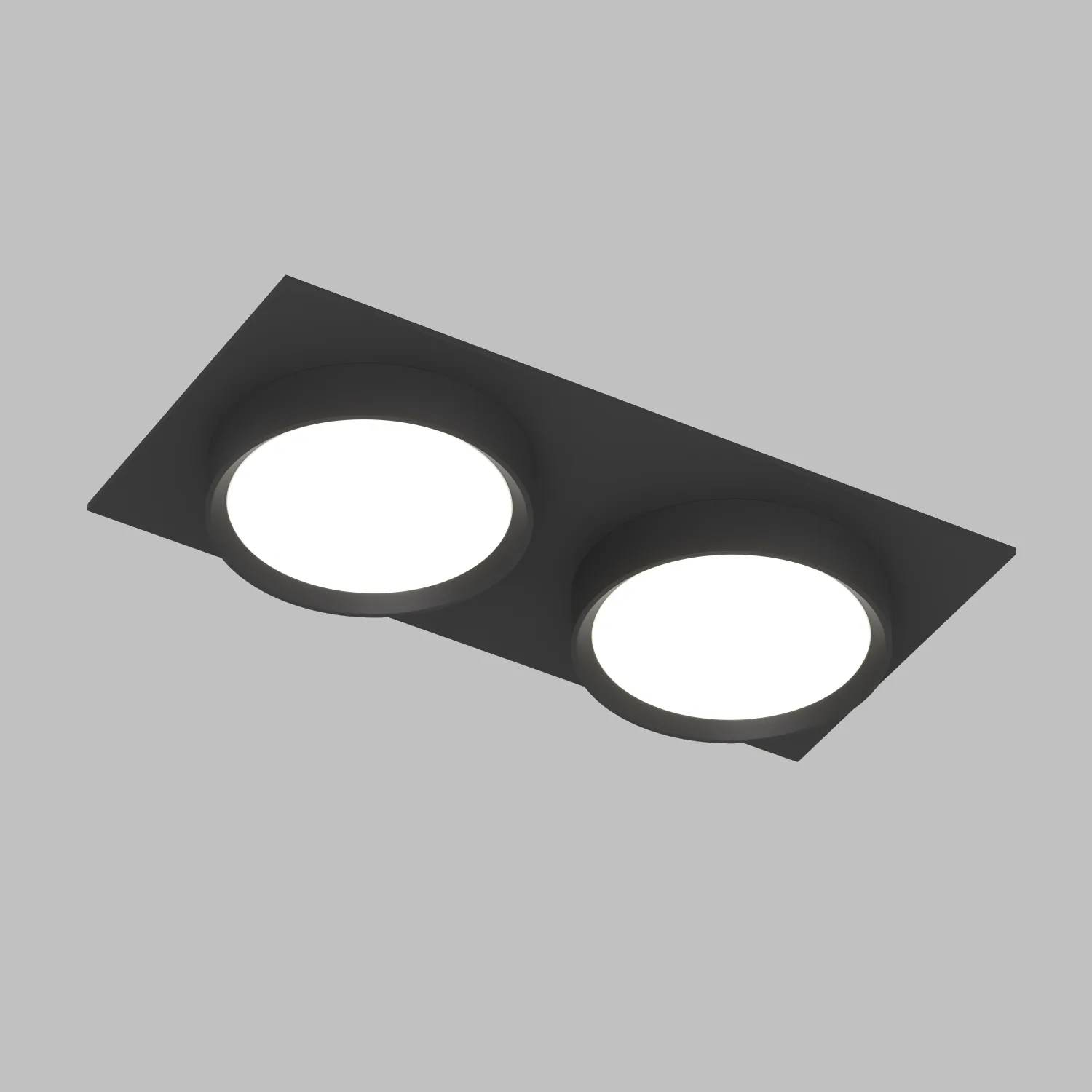 Denkirs Точечный встраиваемый светильник FLAT DK2092-BK