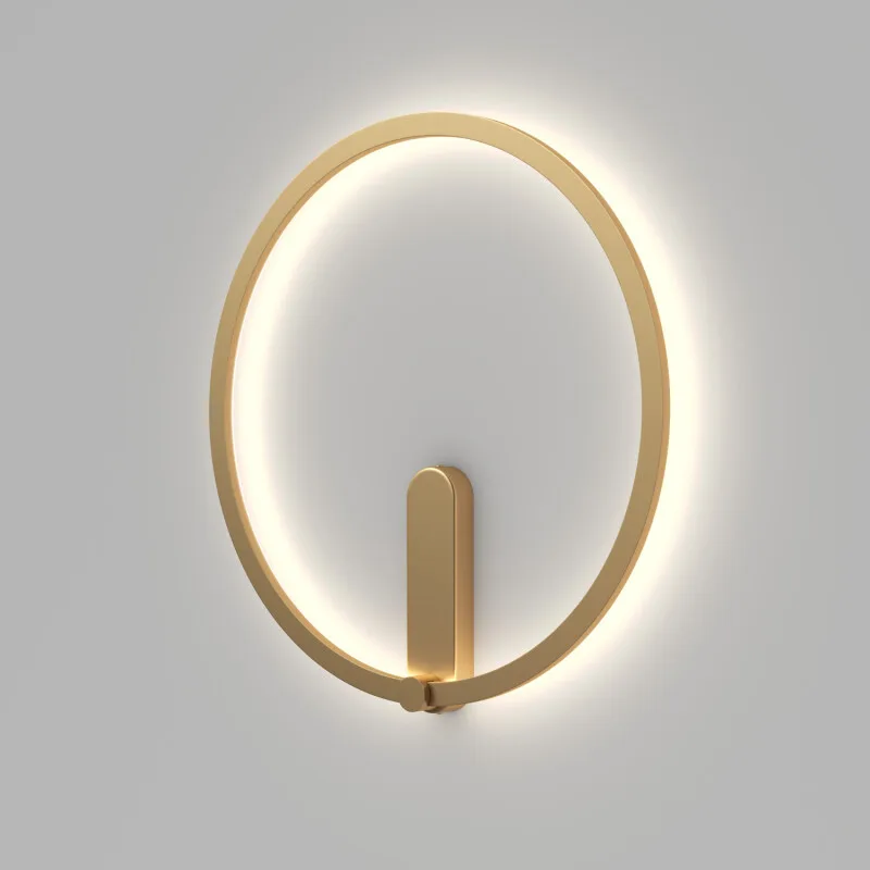 Бра Denkirs ROUND DK5035-SG, 24 Вт, 3000-4000-6500 К, IP20, золото матовое