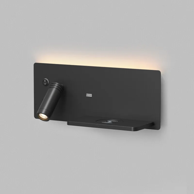 Denkirs CHARGELUX DK5093-BK бра с USB-A и беспроводной зарядкой (ДЕНКИРС) Denkirs CHARGELUX DK5093-BK бра с USB-A и беспроводной зарядкой (ДЕНКИРС)