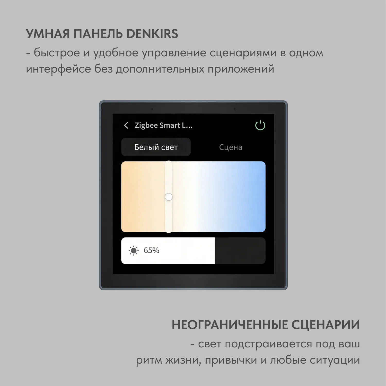Панель управления умным домом Denkirs DK7405-BK (ДЕНКИРС) Панель управления умным домом Denkirs DK7405-BK (ДЕНКИРС)