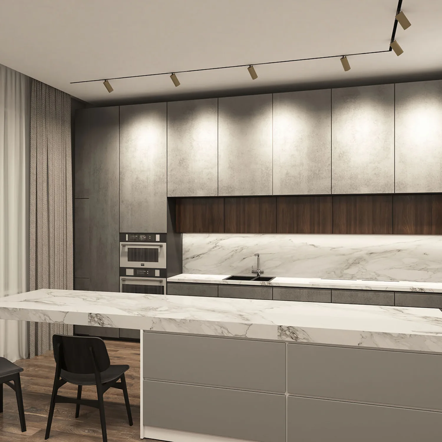 Трековый светильник Denkirs DK8020-BG (ДЕНКИРС) Трековый светильник Denkirs DK8020-BG (ДЕНКИРС)
