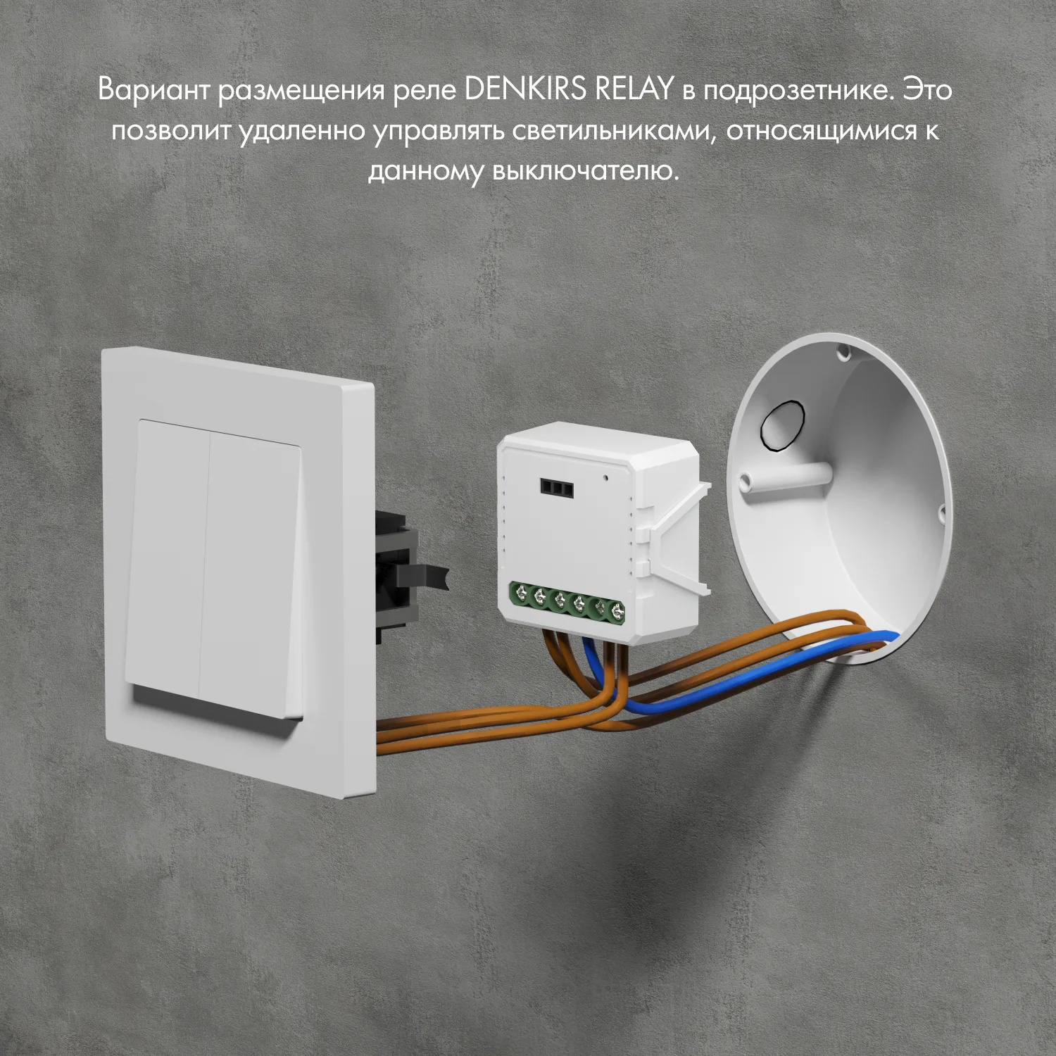 Denkirs RL1001-SM Одноканальное Wi‑Fi реле-выключатель (ДЕНКИРС) Denkirs RL1001-SM Одноканальное Wi‑Fi реле-выключатель (ДЕНКИРС)