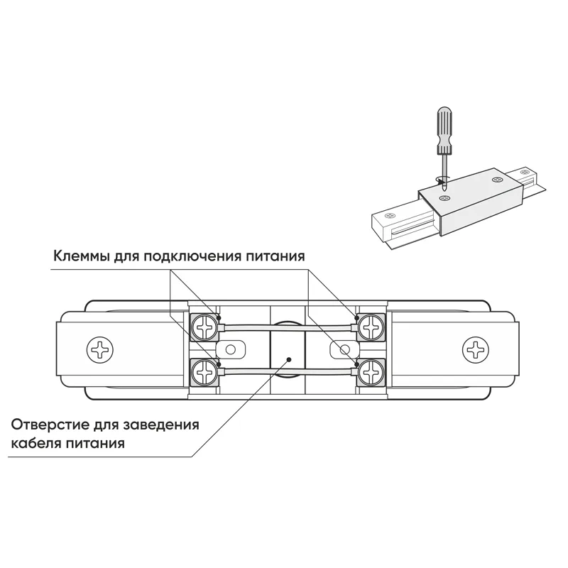 Denkirs TR1008-BK прямой коннектор Solid (ДЕНКИРС) Denkirs TR1008-BK прямой коннектор Solid (ДЕНКИРС)