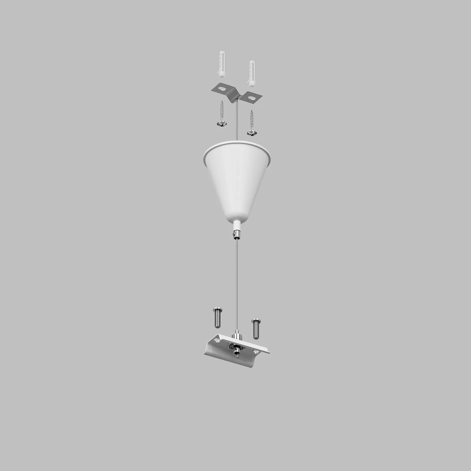 Подвесное крепление для трека Denkirs TR1105-WH