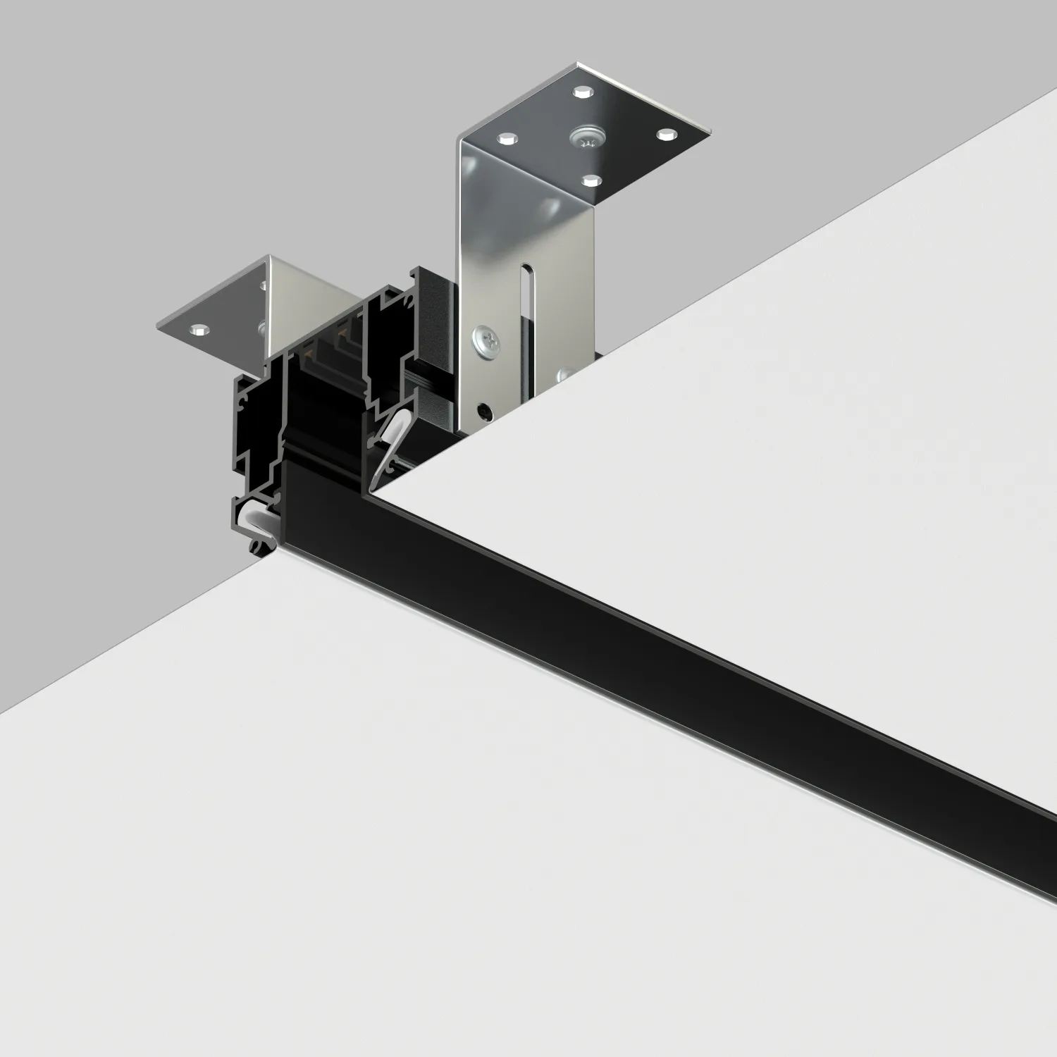 Denkirs SMART ONE TR2023-BK профиль-трек для натяжного потолка (ДЕНКИРС) Denkirs SMART ONE TR2023-BK профиль-трек для натяжного потолка (ДЕНКИРС)