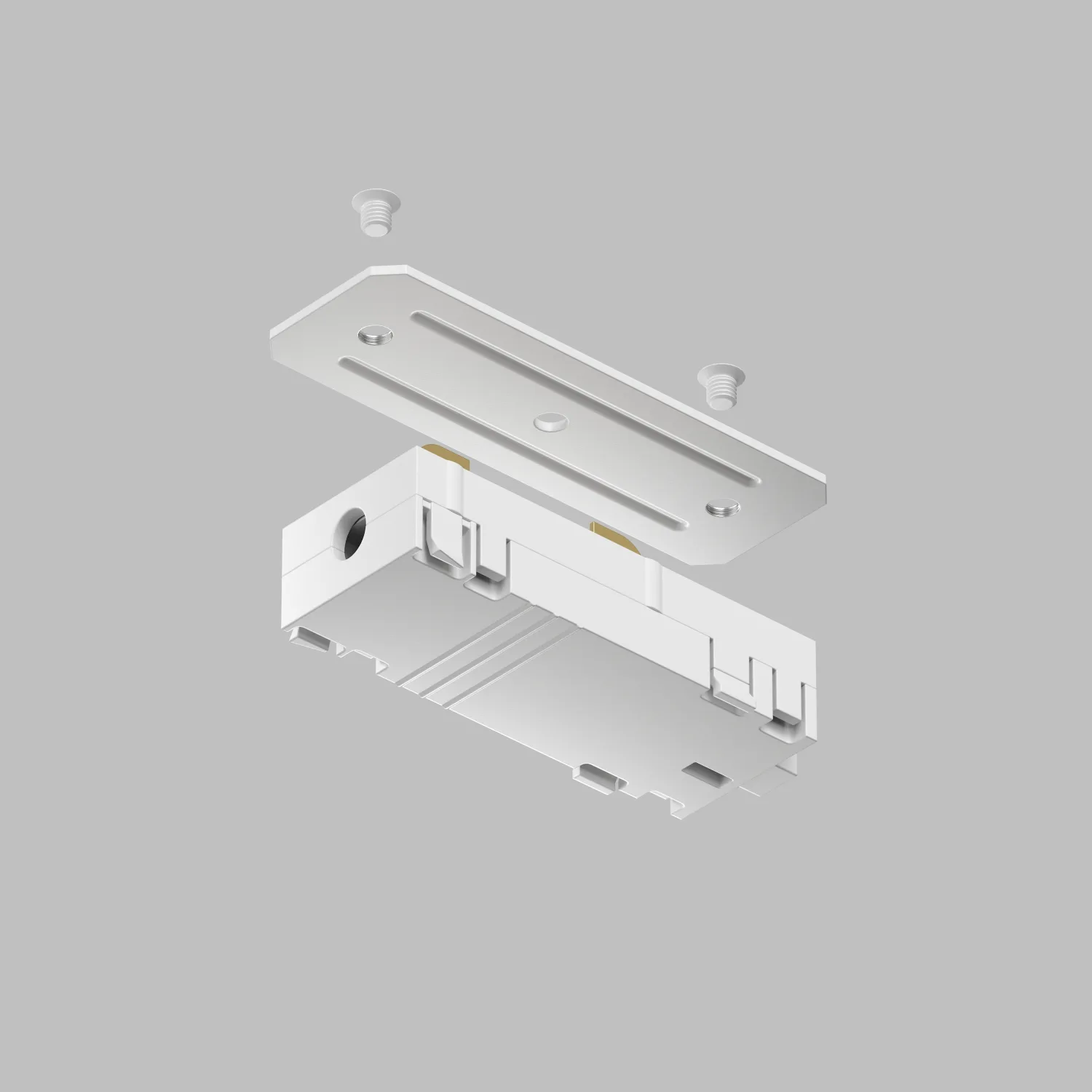 Denkirs TR2101-WH прямой соединитель для треков SMART, белый