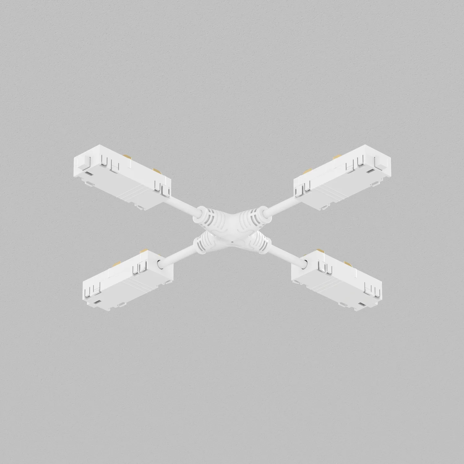 Denkirs TR2116-WH — гибкий Х-коннектор трека SMART (ДЕНКИРС) Denkirs TR2116-WH — гибкий Х-коннектор трека SMART (ДЕНКИРС)