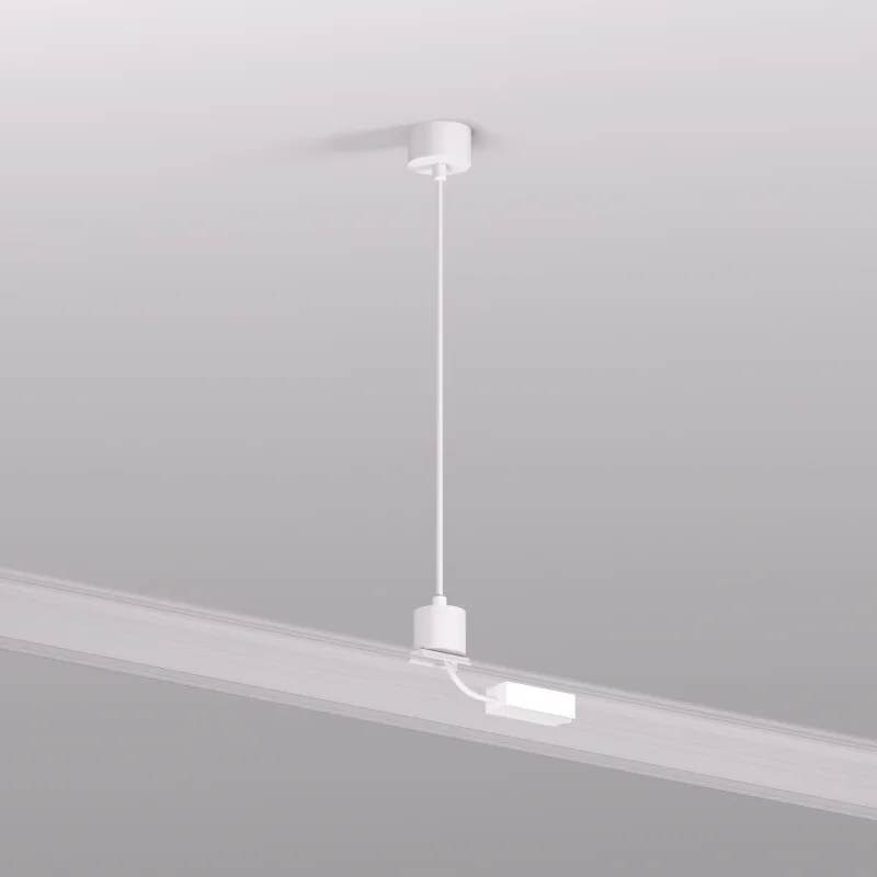 Denkirs TR2124-WH подвод питания для подвесного монтажа трека SMART BASE (ДЕНКИРС) Denkirs TR2124-WH подвод питания для подвесного монтажа трека SMART BASE (ДЕНКИРС)